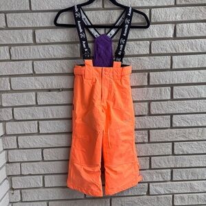 Kamik Harper Bib Snow Pants Orange/Purple Sz 4